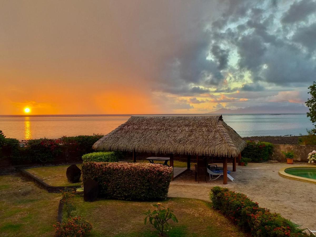 Superbe Bord De Mer, Acces Lagon Et Piscine Privee Paea Extérieur photo